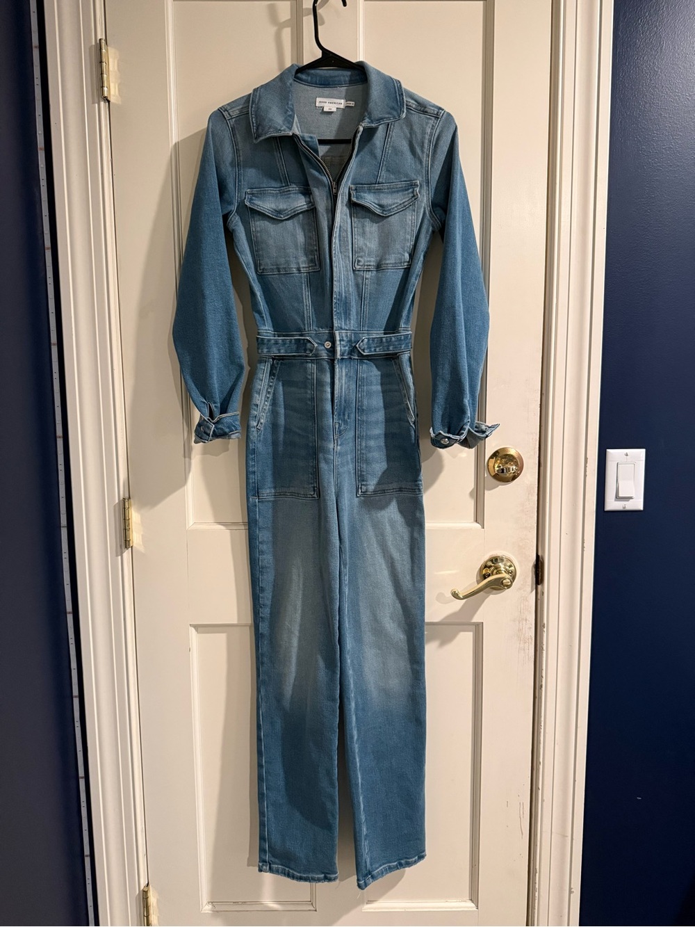 Good American Denim Jumpsuit Jeans - Blue, XS